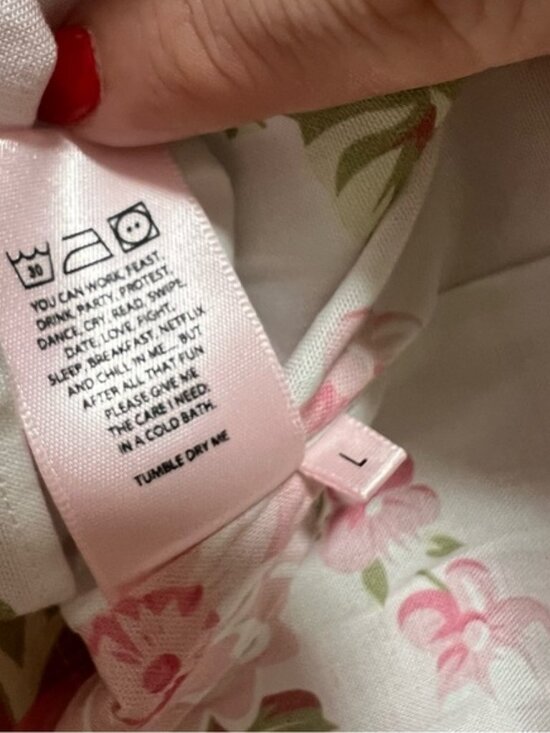 NEW NWT Selkie Sofia Puff Sleeve Sweetheart Mini Babydoll Dress Morning Roses - Picture 13 of 13